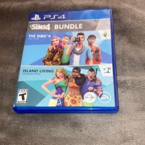 PS4, Sims 4. Comes with the island pack, never used.